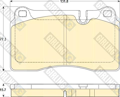 Girling 6120485 - Kit de plaquettes de frein, frein à disque cwaw.fr