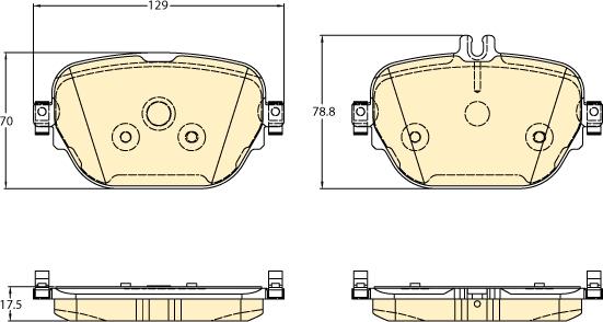 Girling 6121911 - Kit de plaquettes de frein, frein à disque cwaw.fr