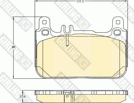 Girling 6121176 - Kit de plaquettes de frein, frein à disque cwaw.fr