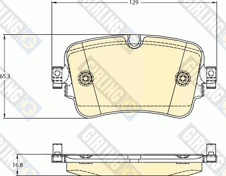 Girling 6121311 - Kit de plaquettes de frein, frein à disque cwaw.fr