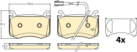 Girling 6122055 - Kit de plaquettes de frein, frein à disque cwaw.fr