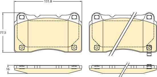 Girling 6122375 - Kit de plaquettes de frein, frein à disque cwaw.fr