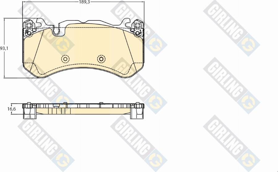 Girling 6122205 - Kit de plaquettes de frein, frein à disque cwaw.fr