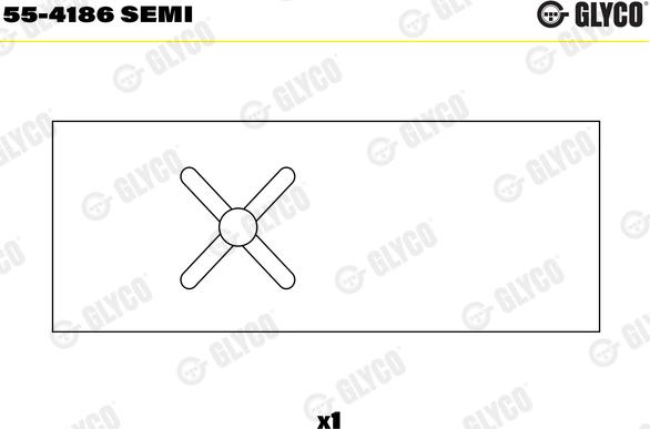 Glyco 55-4186SEMI - Coussinet de palier, bielle cwaw.fr