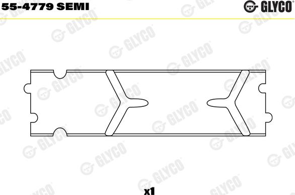 Glyco 55-4779SEMI - Coussinet de palier, bielle cwaw.fr