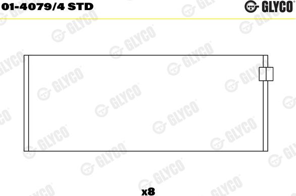 Glyco 01-4079/4STD - Coussinet de bielle cwaw.fr