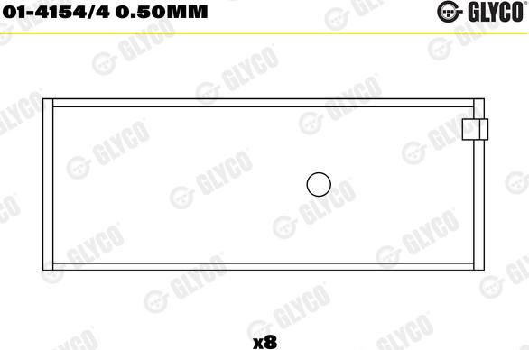 Glyco 01-4154/4 0.50mm - Coussinet de bielle cwaw.fr