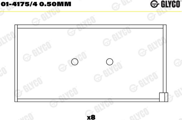 Glyco 01-4175/40.50MM - Coussinet de bielle cwaw.fr