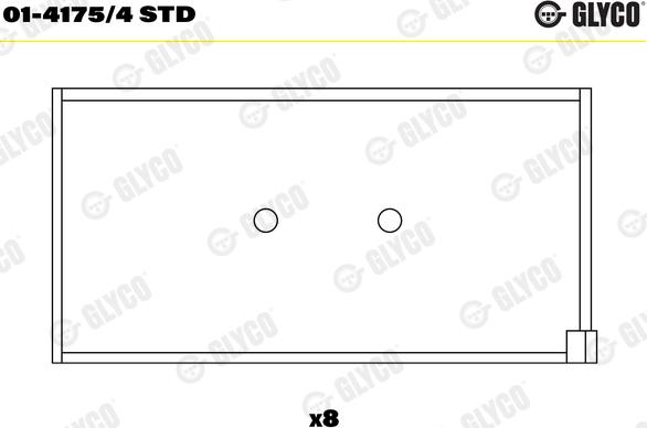 Glyco 01-4175/4STD - Coussinet de bielle cwaw.fr