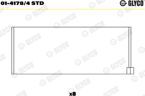 Glyco 01-4178/4STD - Coussinet de bielle cwaw.fr