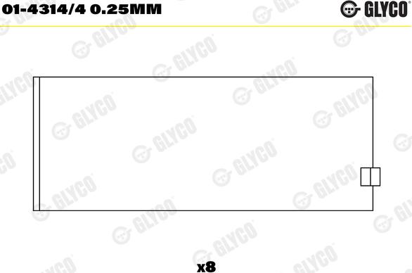 Glyco 01-4314/40.25MM - Coussinet de bielle cwaw.fr