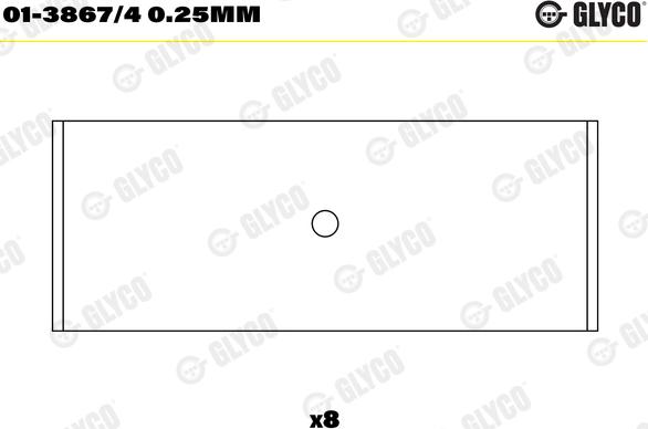 Glyco 01-3867/4 0.25mm - Coussinet de bielle cwaw.fr