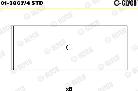 Glyco 01-3867/4 STD - Coussinet de bielle cwaw.fr