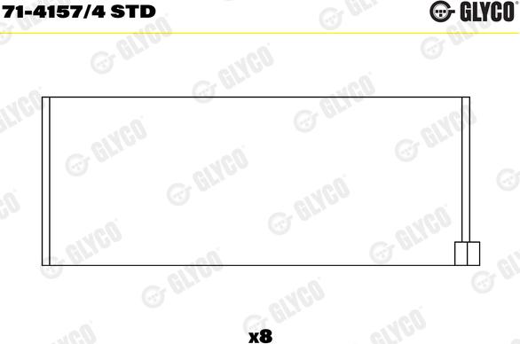 Glyco 71-4157/4STD - Coussinet de bielle cwaw.fr