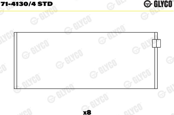 Glyco 71-4130/4STD - Coussinet de bielle cwaw.fr