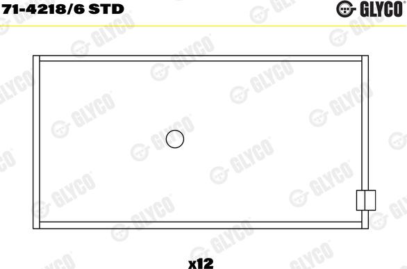 Glyco 71-4218/6STD - Coussinet de bielle cwaw.fr