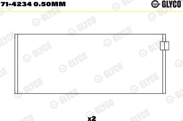 Glyco 71-42340.50MM - Coussinet de bielle cwaw.fr