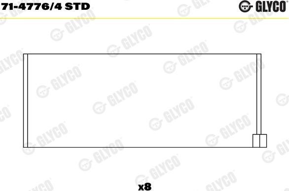 Glyco 71-4776/4STD - Coussinet de bielle cwaw.fr