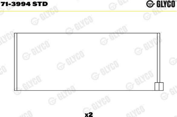 Glyco 71-3994STD - Coussinet de bielle cwaw.fr