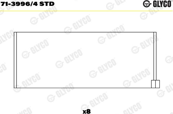 Glyco 71-3996/4STD - Coussinet de bielle cwaw.fr