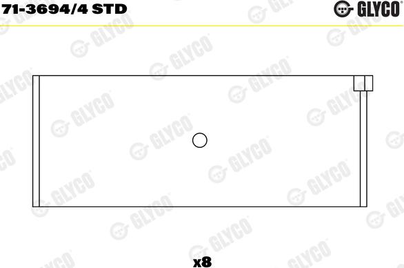 Glyco 71-3694/4 STD - Coussinet de bielle cwaw.fr