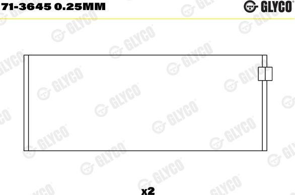 Glyco 71-3645 0.25mm - Coussinet de bielle cwaw.fr