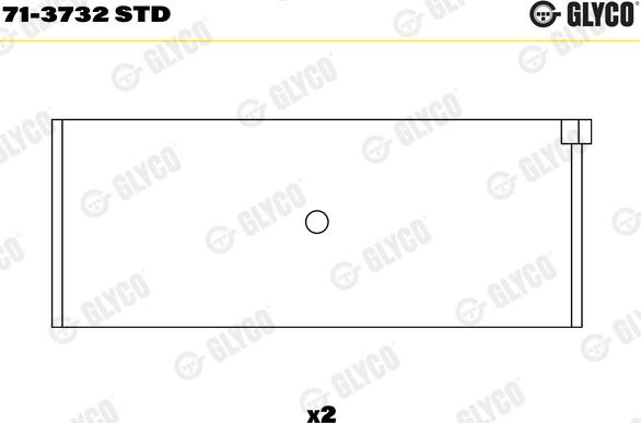 Glyco 71-3732 STD - Coussinet de bielle cwaw.fr