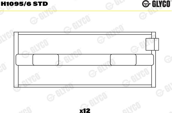 Glyco H1095/6STD - Coussinet de vilebrequin cwaw.fr