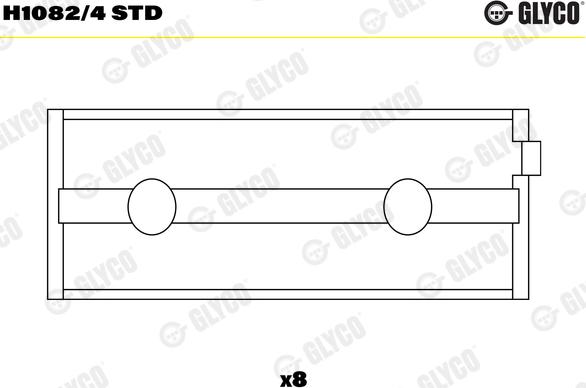 Glyco H1082/4STD - Coussinet de vilebrequin cwaw.fr