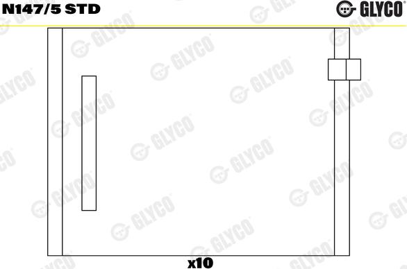 Glyco N147/5 STD - Support d'arbre à came cwaw.fr