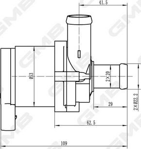 GMB GEW-VW002 - Pompe à eau additionnelle cwaw.fr