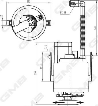 GMB GFPS-013A - Module d'alimentation en carburant cwaw.fr