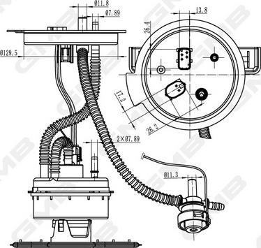 GMB GFPS-198A - Module d'alimentation en carburant cwaw.fr