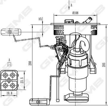 GMB GFPS-115A - Module d'alimentation en carburant cwaw.fr