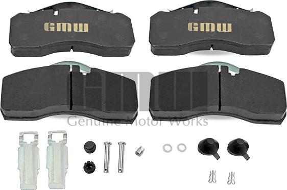 GMW BDP29094MC - Kit de plaquettes de frein, frein à disque cwaw.fr