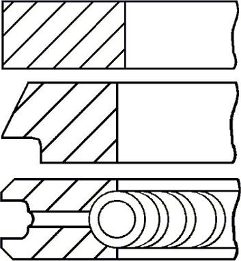 Goetze Engine 08-436506-00 - Jeu de segments de pistons cwaw.fr