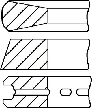 Goetze Engine 08-431600-00 - Jeu de segments de pistons cwaw.fr