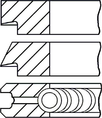 Goetze Engine 08-438300-00 - Jeu de segments de pistons cwaw.fr