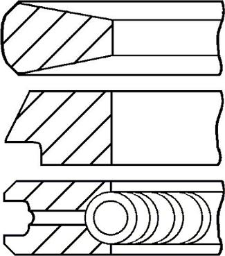 Goetze Engine 08-424000-00 - Jeu de segments de pistons cwaw.fr