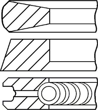 Goetze Engine 08-783800-00 - Jeu de segments de pistons cwaw.fr