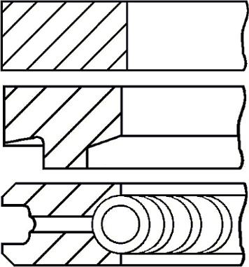 Goetze Engine 08-146100-00 - Jeu de segments de pistons cwaw.fr