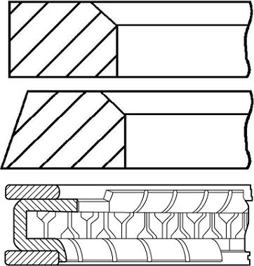 Goetze Engine 08-306800-00 - Jeu de segments de pistons cwaw.fr