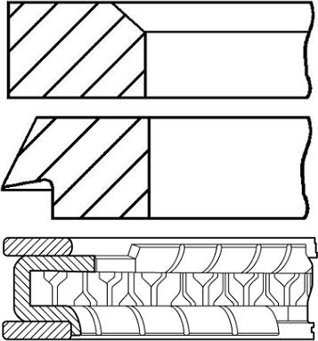 Goetze Engine 08-110300-00 - Jeu de segments de pistons cwaw.fr