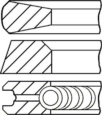 Goetze Engine 08-282200-10 - Jeu de segments de pistons cwaw.fr