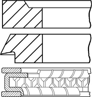 Goetze Engine 08-107800-10 - Jeu de segments de pistons cwaw.fr