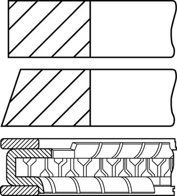 Goetze Engine 08-449500-00 - Jeu de segments de pistons cwaw.fr