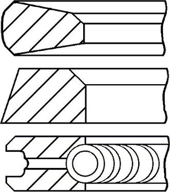 Goetze Engine 08-142500-00 - Jeu de segments de pistons cwaw.fr