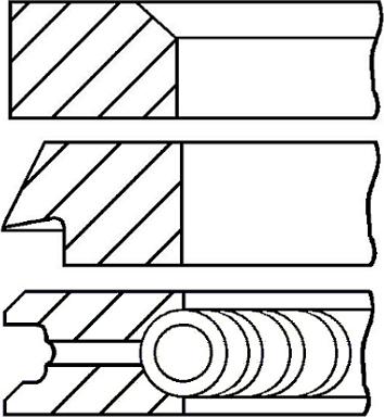 Goetze Engine 08-215300-10 - Jeu de segments de pistons cwaw.fr