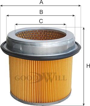 GoodWill AG 546 - Filtre à air cwaw.fr