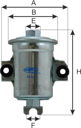 GoodWill FG 514 - Filtre à carburant cwaw.fr